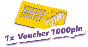 Voucher o wartości 1000 zł do salonu ADHD Tattoo Warsaw